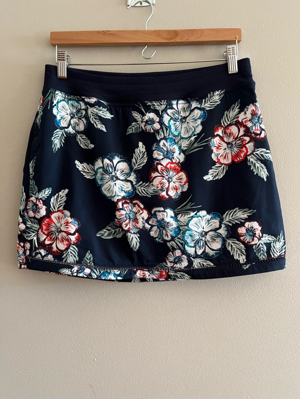St John’s BayNavy Floral Mini Skirt - Women's Navy Floral Print Skirt